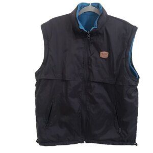 Alaska Last Frontier Vest with Hood Full Zip Black Mens Size L